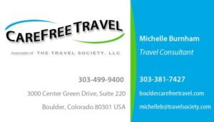 Carefree Travel business card